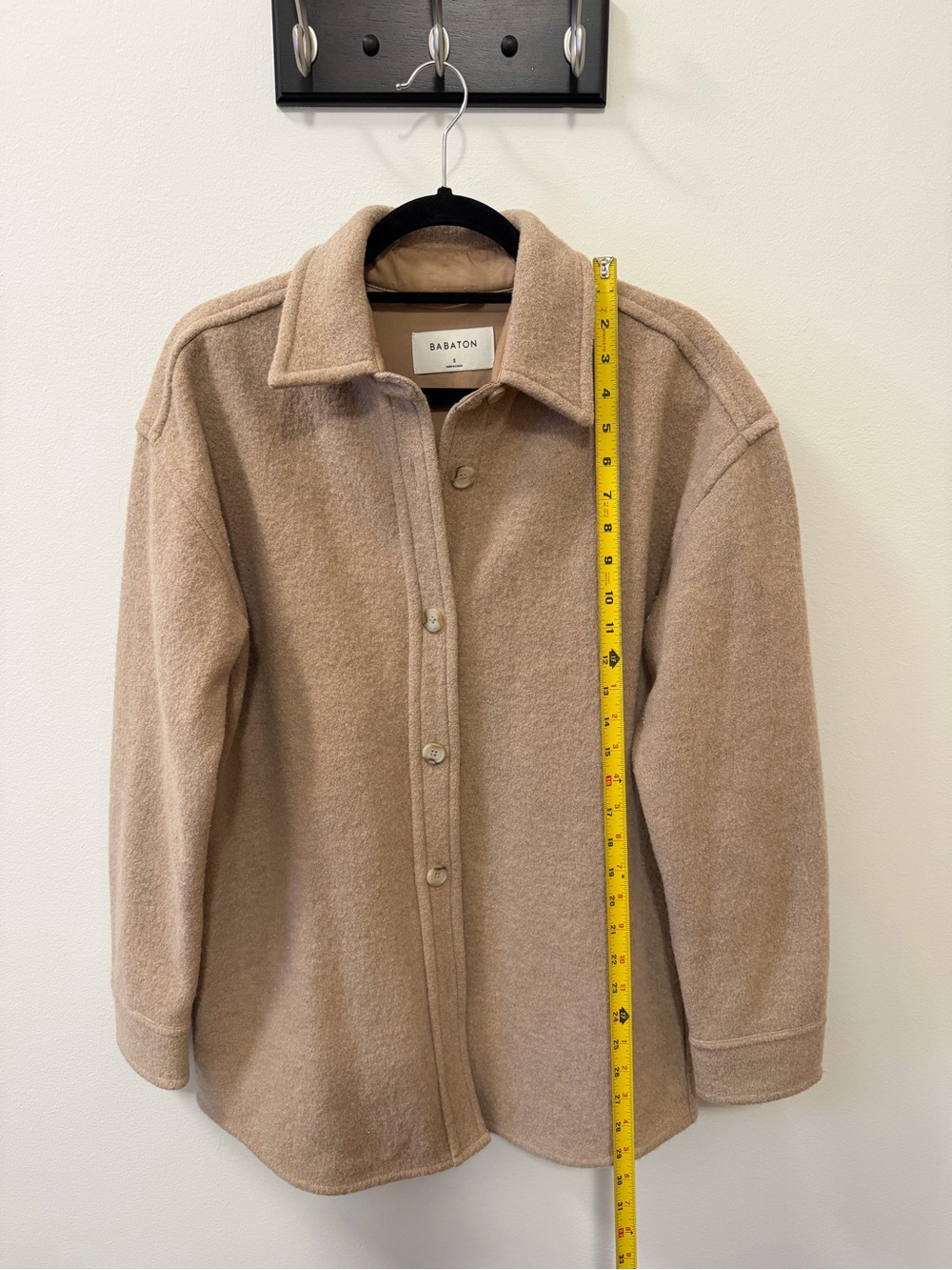 Babaton Tan Wool-Blend Button Jacket - Picture 3 of 5